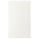 White VEDDINGE kitchen cabinet, sleek, modern design, smooth finish, fiberboard material.