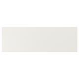 White VEDDINGE kitchen cabinet, sleek and modern, fiberboard with smooth polyurethane finish.