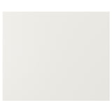White kitchen cabinet doors, smooth and sleek, modern design, fiberboard material, rectangular shape.