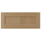 VEDHAMN natural wood cabinet drawer front, rectangular with oak grain texture.