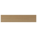 VEDHAMN oak wooden drawer front, natural colour, rectangular shape, solid oak material.