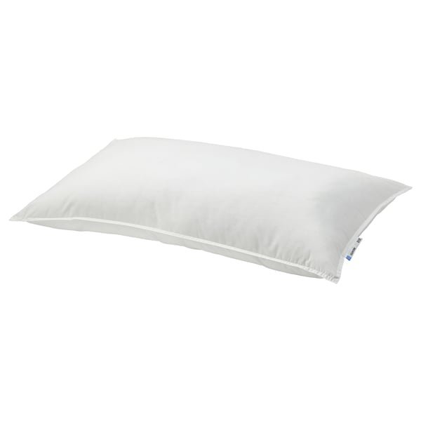 White VILDKORN pillow, rectangular with clean edges, smooth fabric blend.