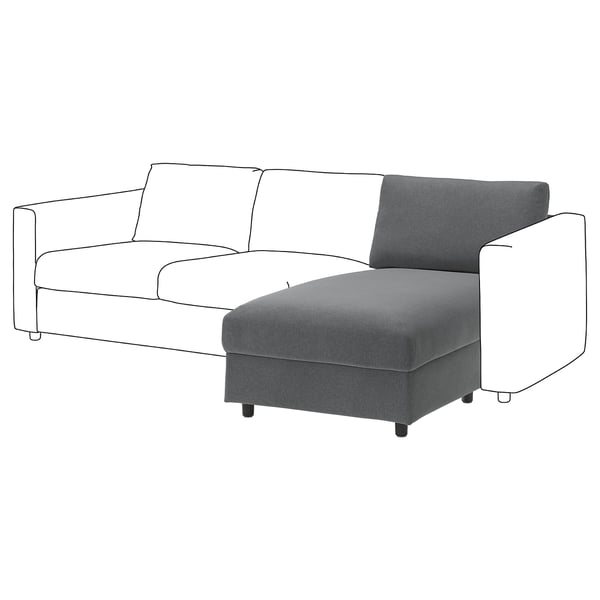 VIMLE Chaise section, Johanneshov dark gray