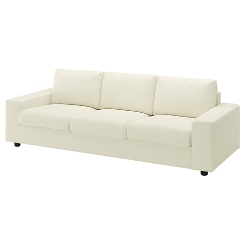 VIMLE Sofa, with wide armrests/Johanneshov off-white