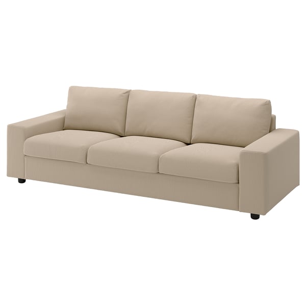 VIMLE Sofa, with wide armrests/Kelinge beige