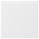 VOXTORP white kitchen cabinet door: modern, matte, square with integrated handles.