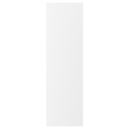 VOXTORP white kitchen cabinet door, modern design, matt surface, plastic edging.