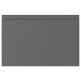 VOXTORP drawer: dark grey, rectangular; smooth plastic, minimalist design.