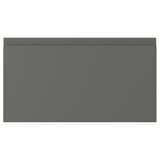 A VOXTORP drawer in dark grey with sleek, minimalist design and integrated handles.