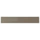 A dark grey-brown drawer front with a glossy finish by VOXTORP, featuring a sleek, modern design and integrated handle.