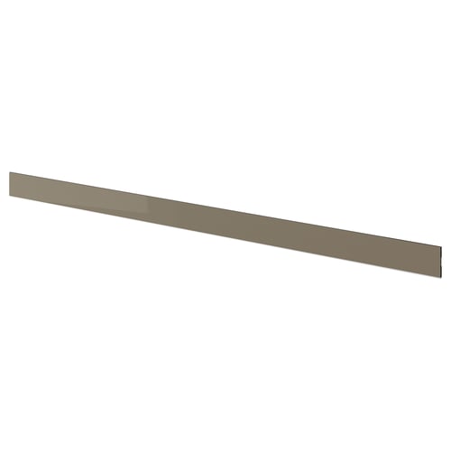 VOXTORP brown kitchen plinth, plastic, long, rectangular, simple design.