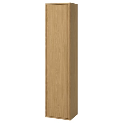 ÄNGSJÖN Gabinete alto+puerta, efecto de roble, 18x15x77 "