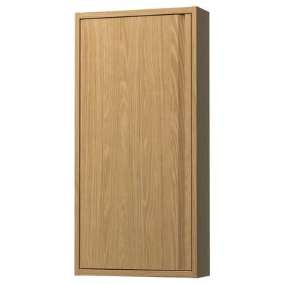 ÄNGSJÖN Gabinete de pared+puerta, efecto de roble, 18x6x37 "