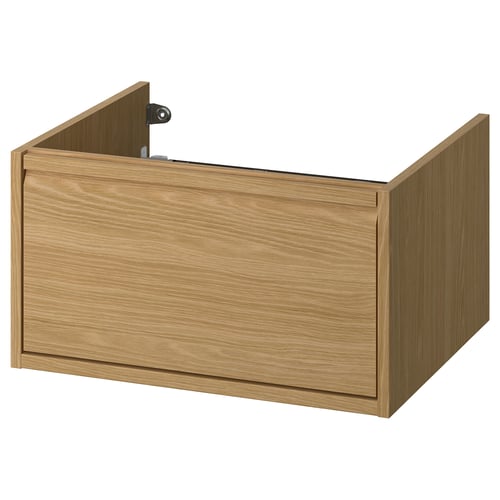 ÄNGSJÖN Mueble para baño+cajón, efecto de roble, 24x21x13 1/8 "