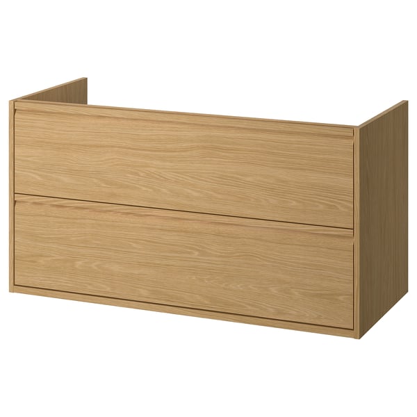 ÄNGSJÖN Mueble para baño+cajones, efecto de roble, 48x21x25 1/8 "