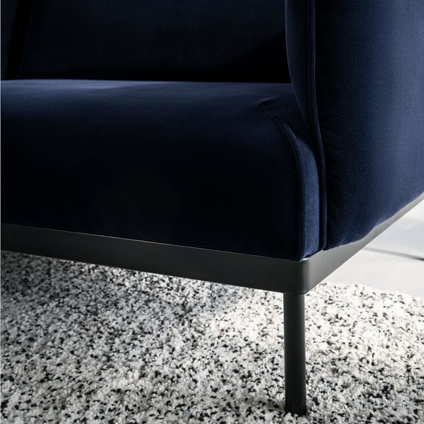 ÄPPLARYD Sofá, Djuparp azul oscuro