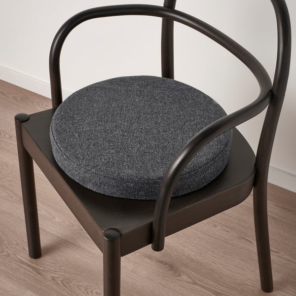ÅKERVINDEFLY Cojín para silla, gris oscuro, 15 "