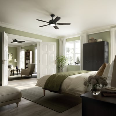 AKTERSKARP Abanico techo+luz LED, regulable/efecto madera gris oscuro