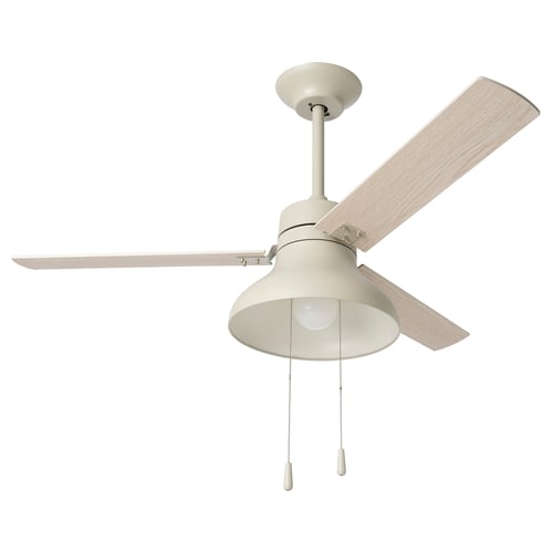 AKTERSTAGAD / BRUNALGER Ventilador techo+varilla extensión, efecto madera beige