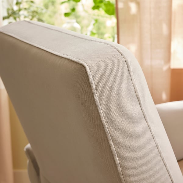 ARNÄSVALL Sillón reclinable+giratorio, Hakebo beige
