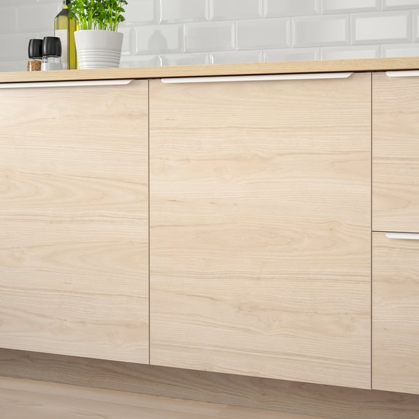 ASKERSUND Puerta, efecto de fresno claro, 12x30 "