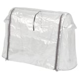 ASPAREN Funda para maceta, exterior/blanco transparente, 32 5/8x20 1/8x12 1/4 "
