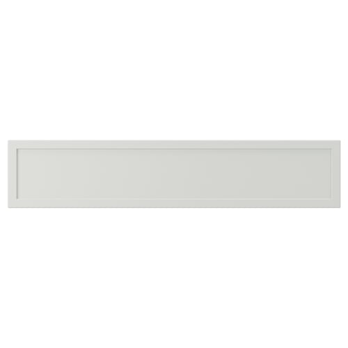 ASPUDDEN Frente de cajón, gris claro, 24x5 "