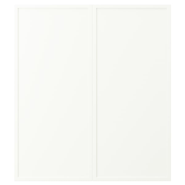 ASPUDDEN Puerta gabinete bajo esquina, 2pz, blanco mate, 13x30 "