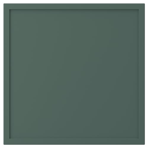 ASPUDDEN Puerta, gris verdoso oscuro, 15x15 "