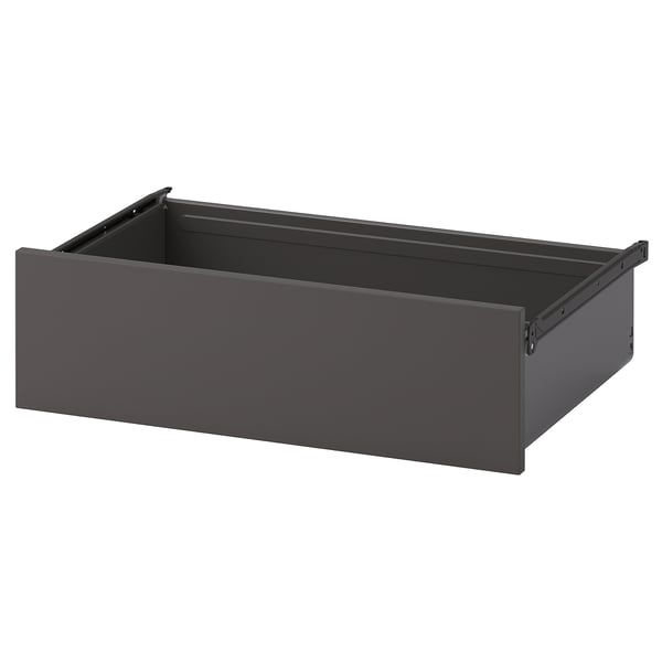 AURDAL Cajón, gris oscuro, 22x16 3/8x6 1/2 "