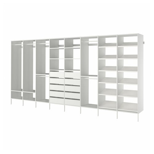 AURDAL Combinación de armario, blanco, 196 7/8x15 3/4x87 "