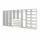 AURDAL Combinación de armario, blanco, 196 7/8x15 3/4x87 "