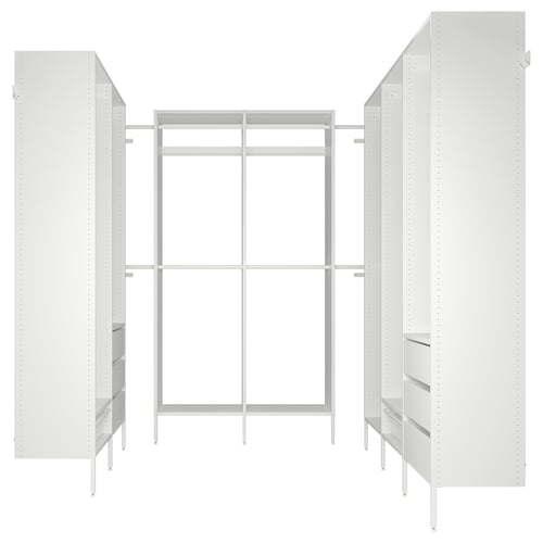 AURDAL Combinación de armario, blanco, 70 7/8-118 1/8x15 3/4x87 "
