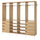 AURDAL Combinación de armario, chapa de roble/blanco, 98 3/8x15 3/4x87 "