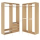 AURDAL Combinación de armario, chapa de roble/blanco, 70 7/8-83 7/8x15 3/4x87 "