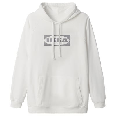 AURTIENDE Sudadera con capucha, blanco, L/XL