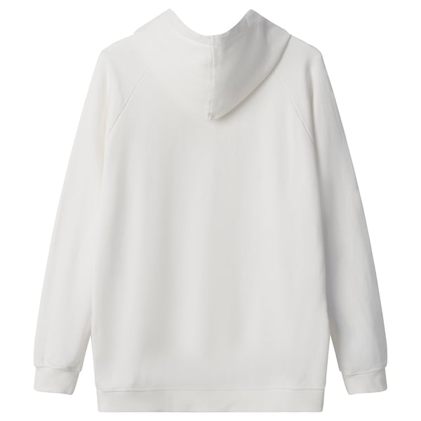 AURTIENDE Sudadera con capucha, blanco, L/XL