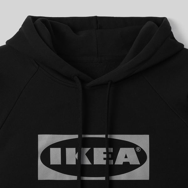AURTIENDE Sudadera con capucha, negro, L/XL