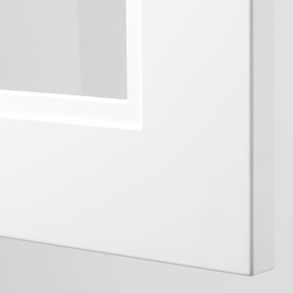 AXSTAD Puerta de vidrio, blanco mate, 15x30 "