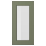 AXSTAD Puerta de vidrio, gris-verde, 15x30 "