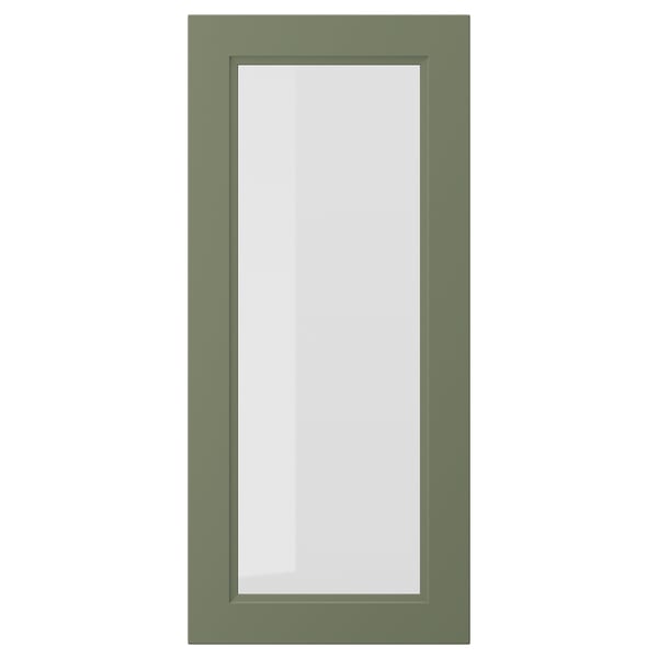 AXSTAD Puerta de vidrio, gris-verde, 18x40 "