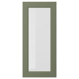 AXSTAD Puerta de vidrio, gris-verde, 18x40 "