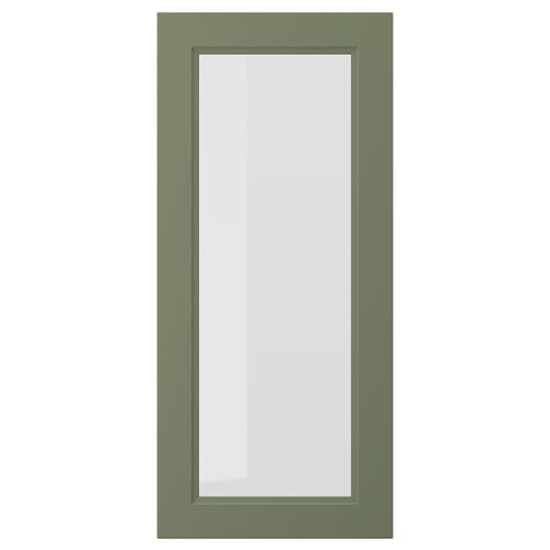 AXSTAD Puerta de vidrio, gris-verde, 18x40 "