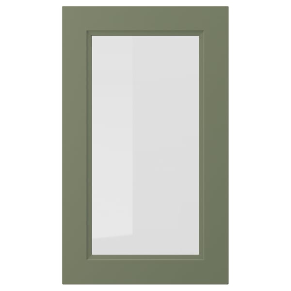 AXSTAD Puerta de vidrio, gris-verde, 18x30 "