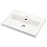 BACKSJÖN Lavamanos, blanco, 30 1/8x21 "