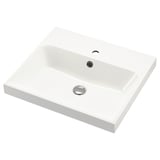 BACKSJÖN Lavamanos, blanco, 24 1/8x21 "