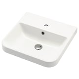BACKSJÖN Lavamanos semi empotrado, blanco, 20x19 5/8 "