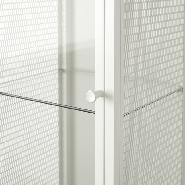 BAGGEBO Vitrina, metal/blanco, 13 3/8x11 3/4x45 5/8 "