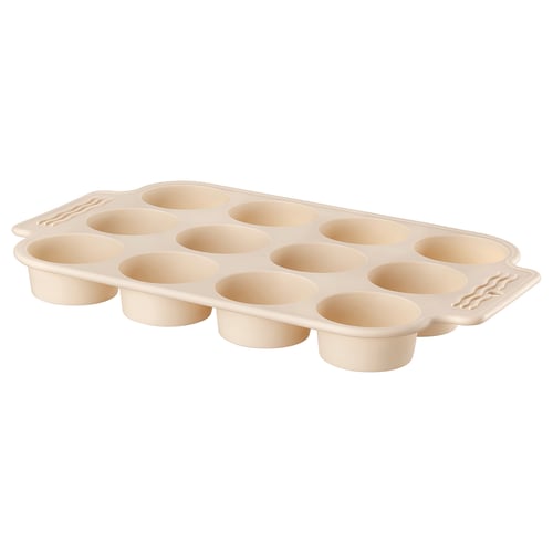 BAKTIDER Molde para muffin, beige claro, 13 ¾x9 "