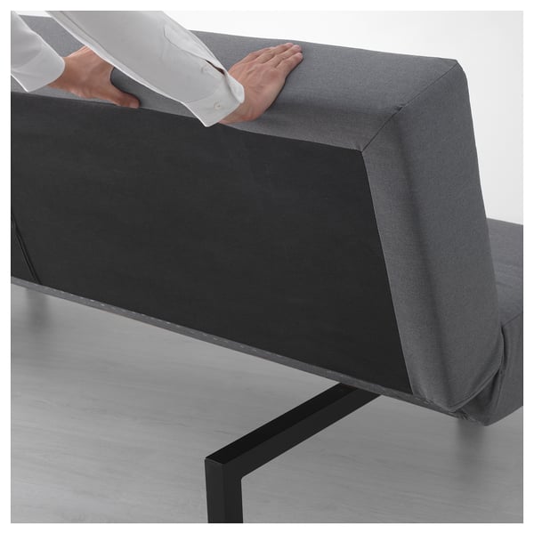 BALKARP Sofá cama de 2 plazas, Vissle gris